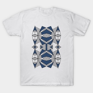 Triangle Tribal #2 Navy T-Shirt